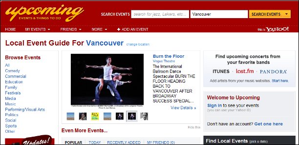 upcoming-yahoo upcoming yahoo Link Building With Event Websites