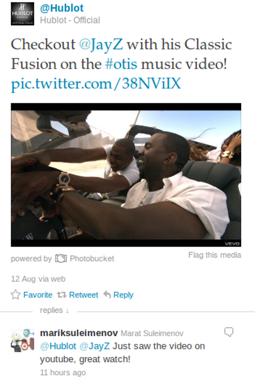 hublot twitter Ecommerce Twitter Marketing Strategies In Action