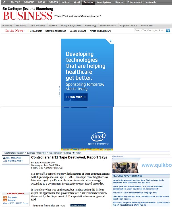 advertising-google-panda advertising google panda WashingtonPost.com Advertising Fail