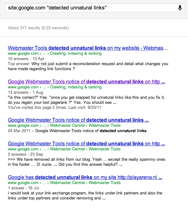 google unnatural links Detected Unnatural Links Notice From Google