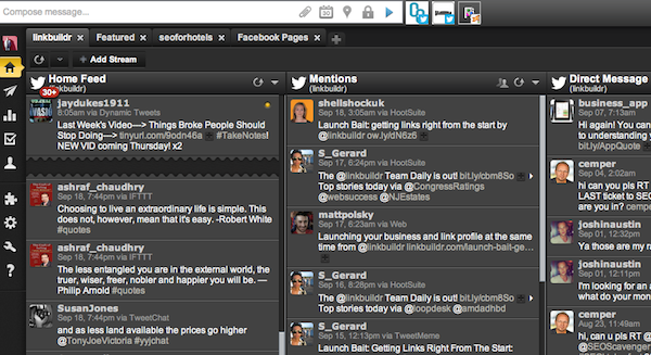 hootsuite-linkbuildr hootsuite linkbuildr Building Social Media Profiles For Fun & Profit