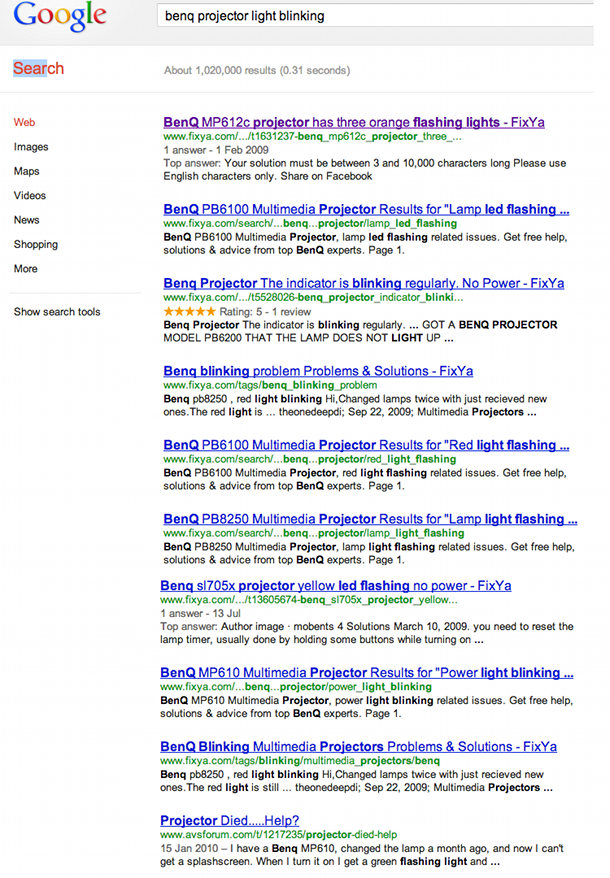 fixya spam Spam Still King In Google SERPs